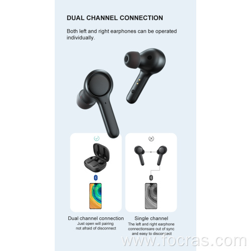 Deep bass earbuds Waterproof Stereo Earphones in-Ear